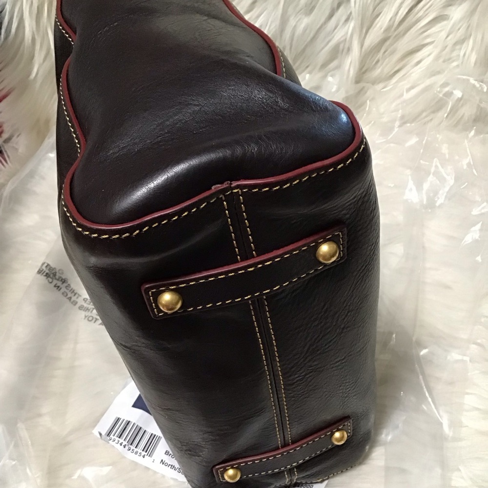 Dooney Florentine Leather North south bucket tote - Picture 8 of 16